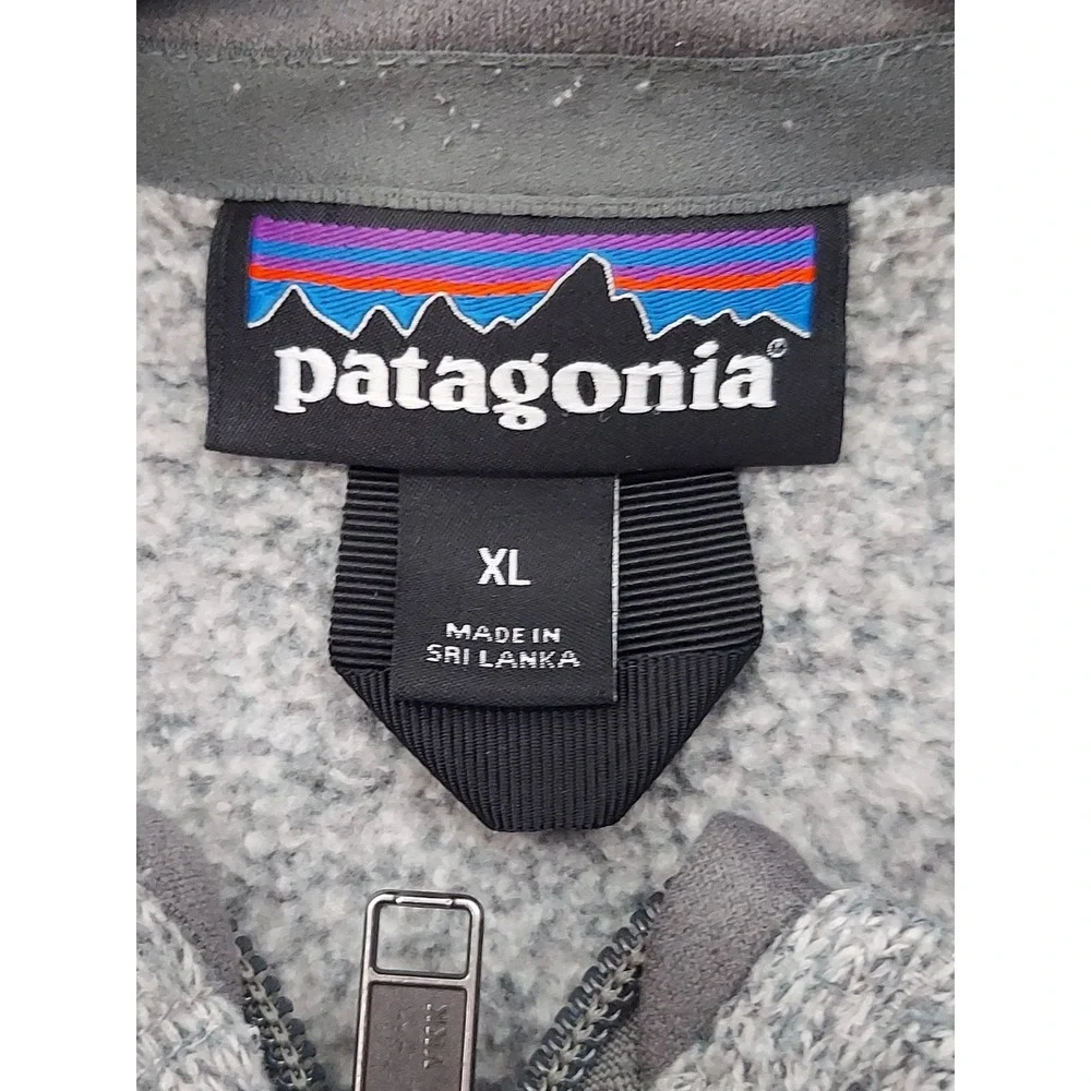 Patagonia Better Sweater Vest Mens XL Full Zip Tech Pockets Heathered Gray Mock - Picture 3 of 10